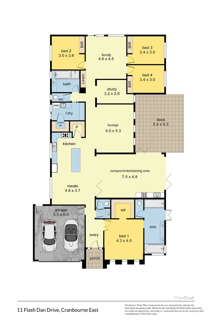 Floorplan of Homely house listing, 11 Flash Dan Drive, Cranbourne East VIC 3977