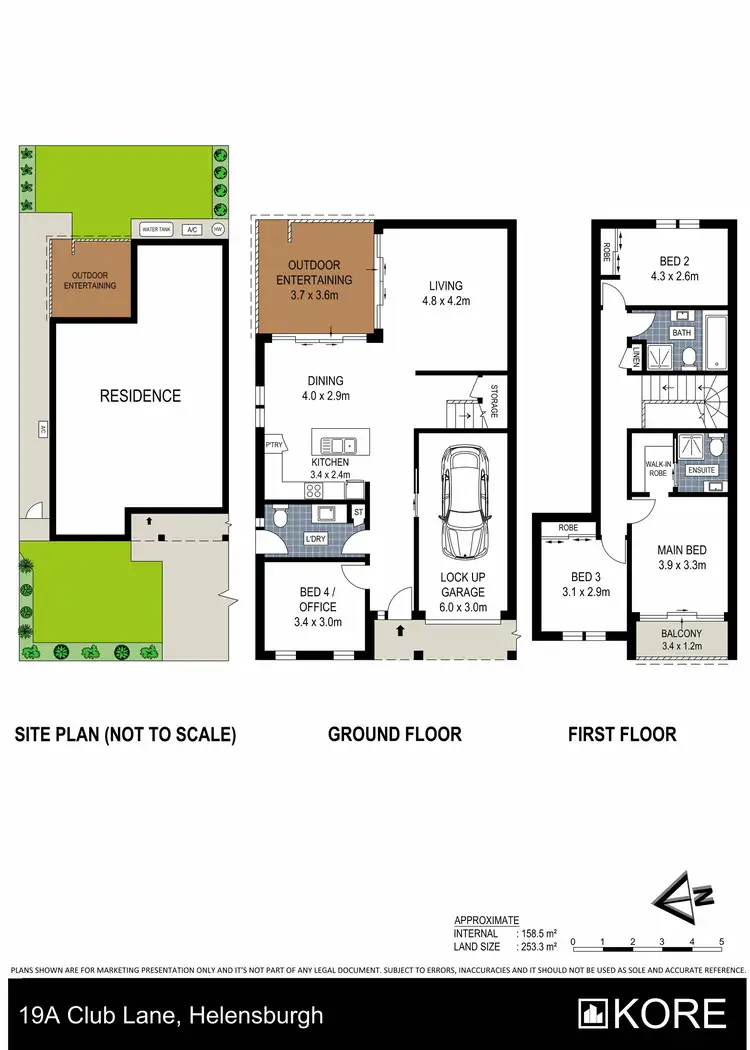Floorplan of Homely semi-detached listing, 19A Club Lane, Helensburgh NSW 2508