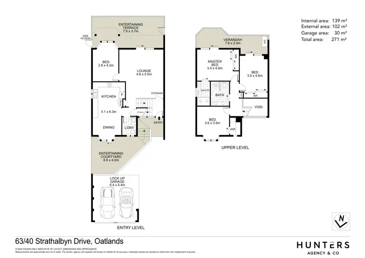 Floorplan of Homely townhouse listing, 63/40 Strathalbyn Drive, Oatlands NSW 2117