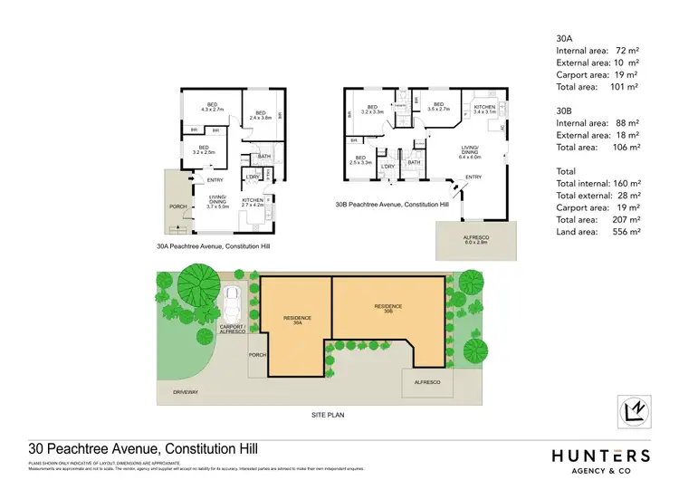 Floorplan of Homely house listing, 30A & 30B/30 Peachtree Avenue, Constitution Hill NSW 2145