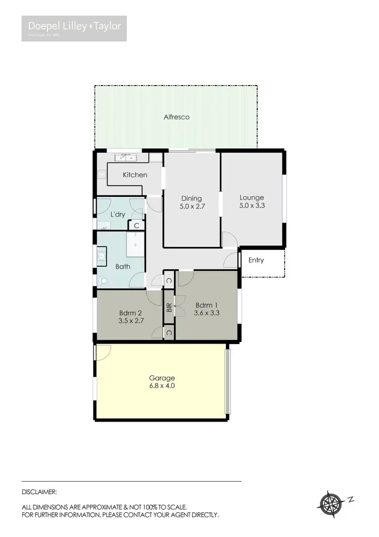 Floorplan of Homely unit listing, 2/7 Lilley Street, Ballarat North VIC 3350