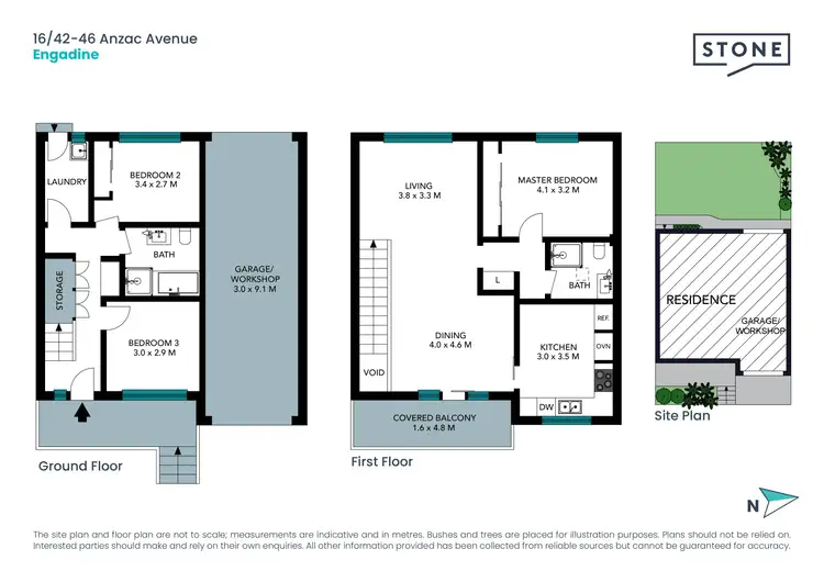 Floorplan of Homely townhouse listing, 16/42-46 Anzac Avenue, Engadine NSW 2233
