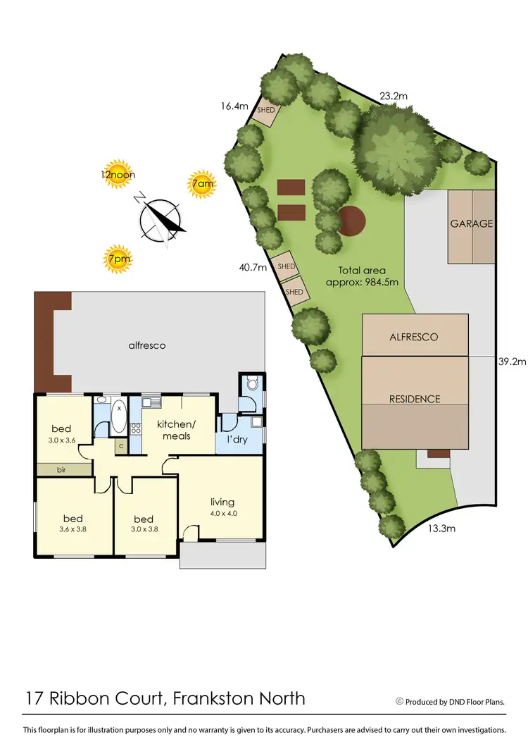 Floorplan of Homely house listing, 17 Ribbon Court, Frankston North VIC 3200