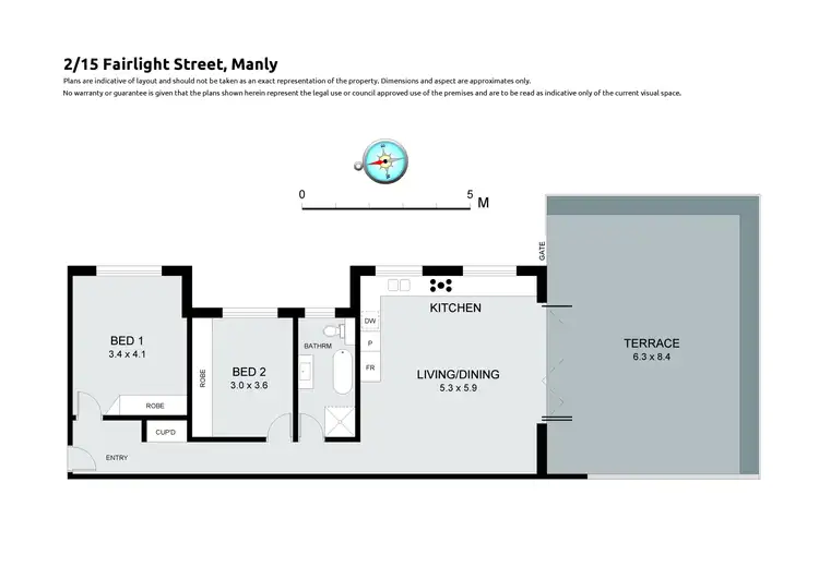 Floorplan of Homely apartment listing, 2/15 Fairlight Street, Manly NSW 2095