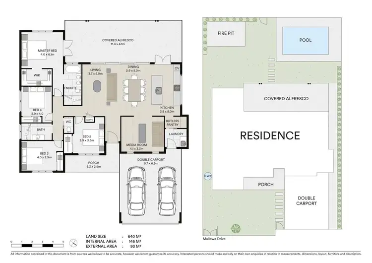 Floorplan of Homely house listing, 123 Mallawa Drive, Palm Beach QLD 4221
