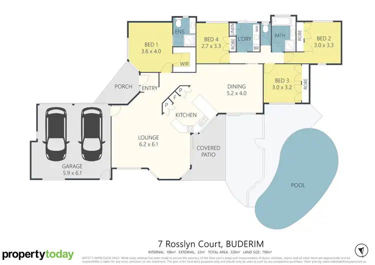 Floorplan of Homely house listing, 7 Rosslyn Court, Buderim QLD 4556