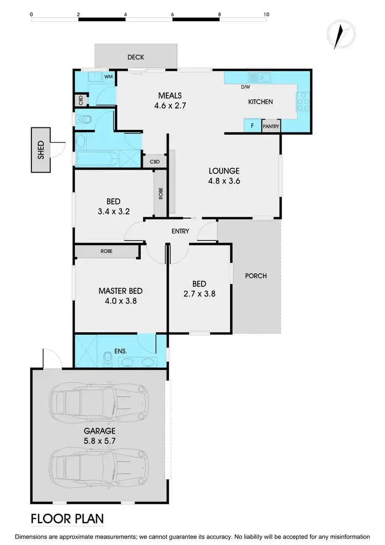 Floorplan of Homely unit listing, 1/73 Alderford Drive, Wantirna VIC 3152