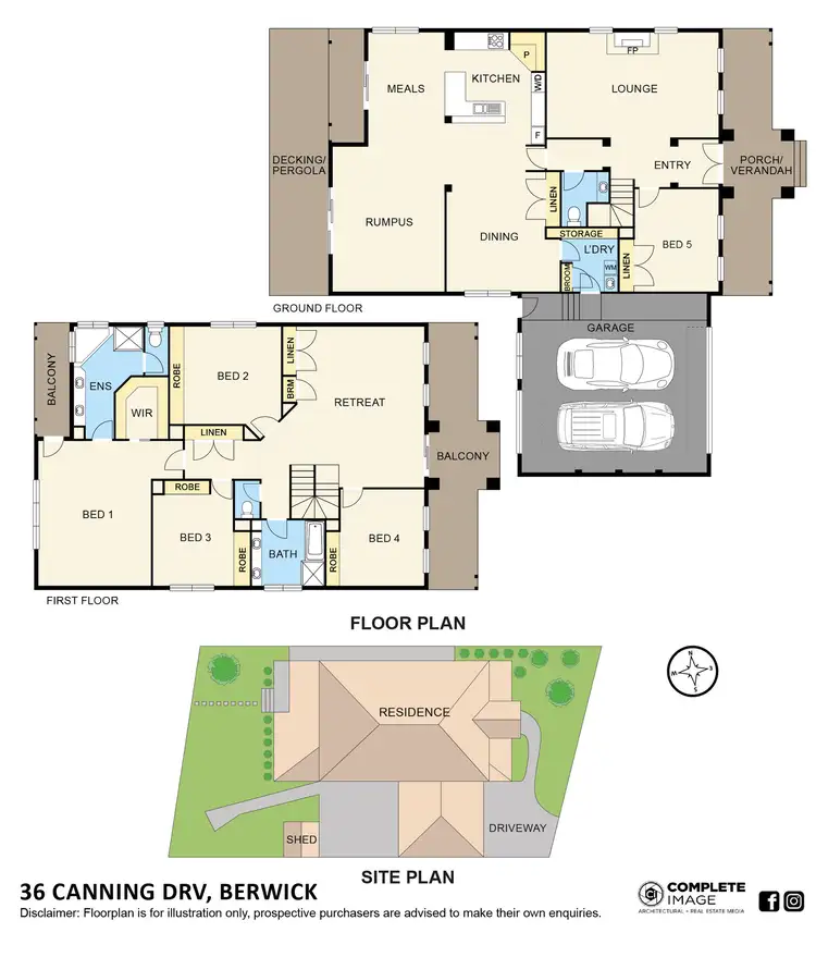 Floorplan of Homely house listing, 36 Canning Drive, Berwick VIC 3806