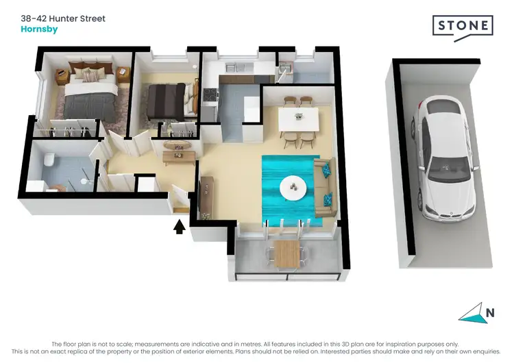 Floorplan of Homely unit listing, 13/38-42 Hunter Street, Hornsby NSW 2077