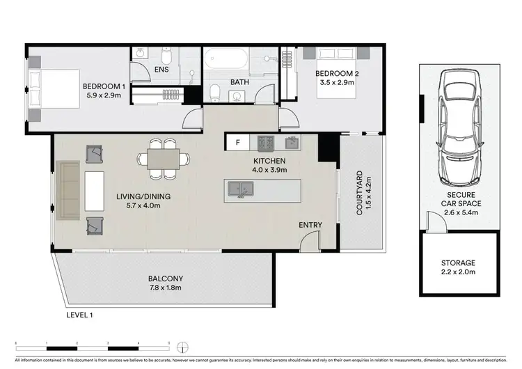 Floorplan of Homely apartment listing, 111/36-46 Cowper Street, Parramatta NSW 2150