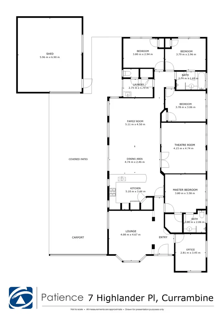 Floorplan of Homely house listing, 7 Highlander Place, Currambine WA 6028