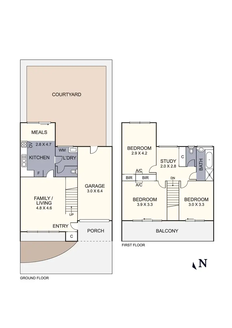 Floorplan of Homely townhouse listing, 5/6 Landale Avenue, Croydon VIC 3136