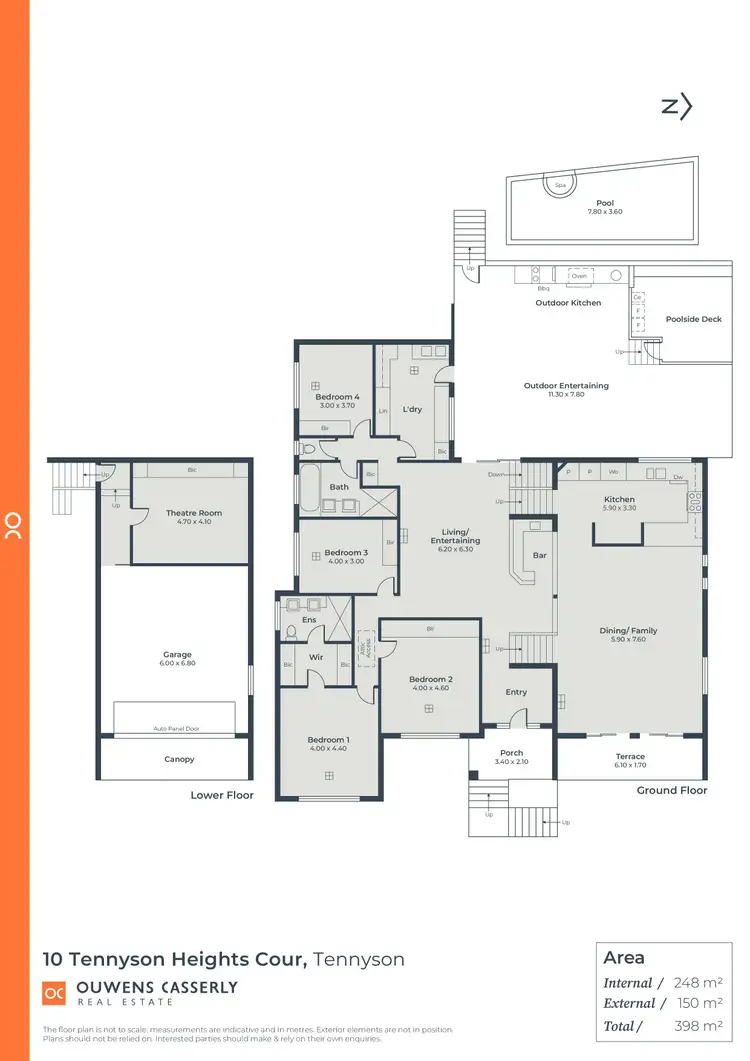 Floorplan of Homely house listing, 10 Tennyson Heights Court, Tennyson SA 5022