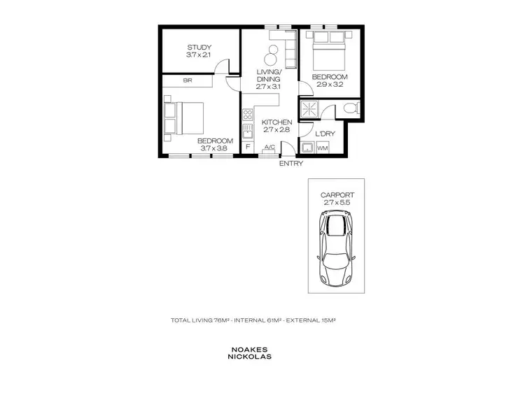 Floorplan of Homely unit listing, 4/35 Kerr Grant Terrace, South Plympton SA 5038