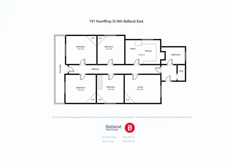 Floorplan of Homely house listing, 191 Humffray Street North, Ballarat East VIC 3350