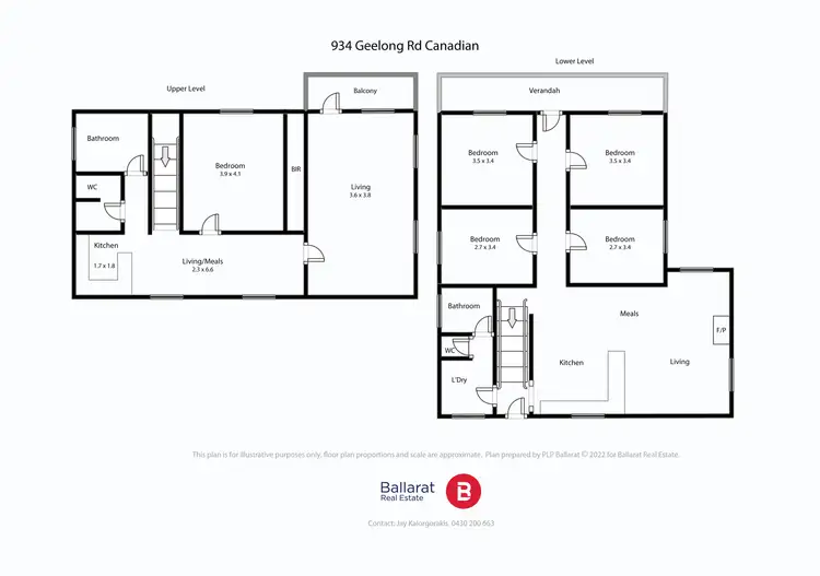 Floorplan of Homely house listing, 934 Geelong Road, Mount Clear VIC 3350