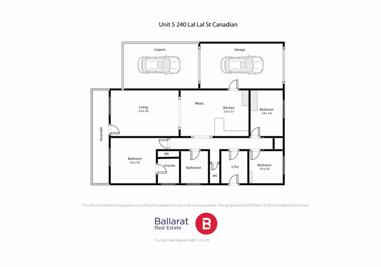 Floorplan of Homely unit listing, 5/240 Lal Lal Street, Canadian VIC 3350