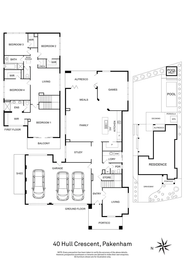 Floorplan of Homely house listing, 40 Hull Crescent, Pakenham VIC 3810