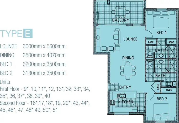 Floorplan of Homely apartment listing, 16/2 Stockton Bend, Cockburn Central WA 6164