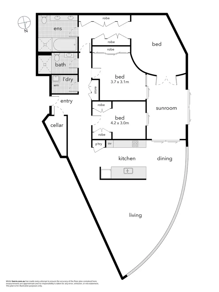 Floorplan of Homely apartment listing, Level 2/93/13 Eastlake Parade, Kingston ACT 2604