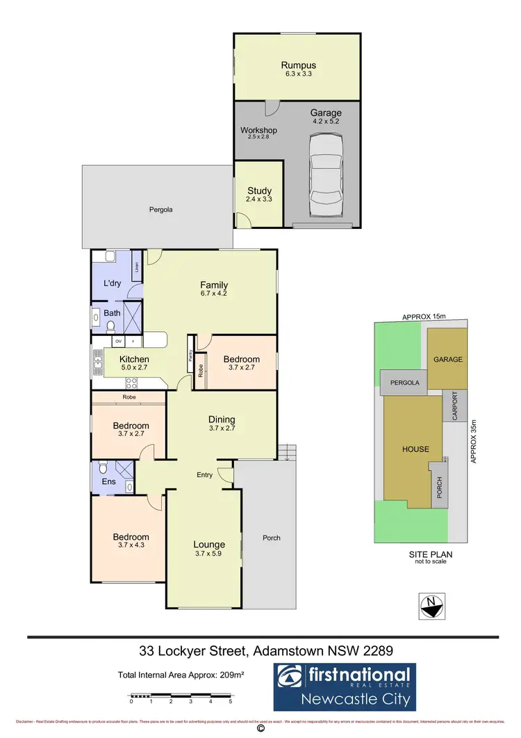 Floorplan of Homely house listing, 33 Lockyer Street, Adamstown NSW 2289