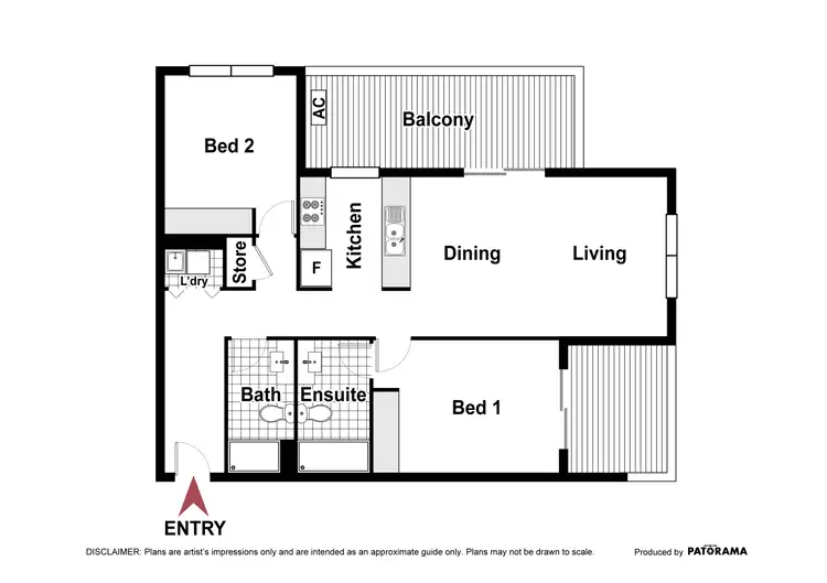 Floorplan of Homely apartment listing, 88/2 Peter Cullen Way, Wright ACT 2611