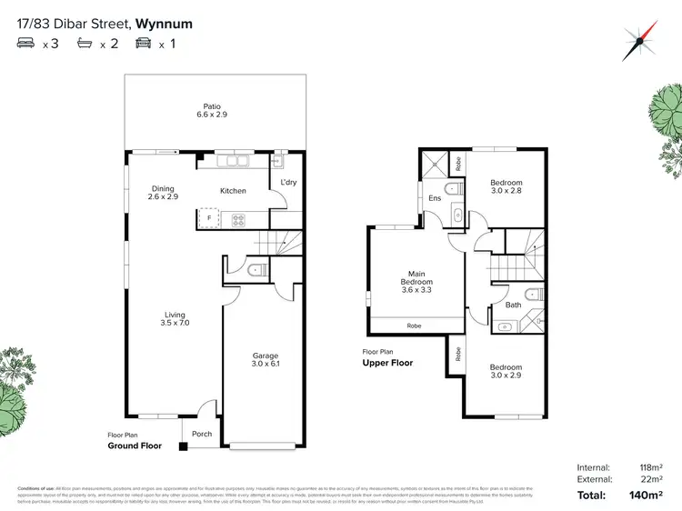 Floorplan of Homely townhouse listing, 17/83 Dibar Street, Wynnum QLD 4178