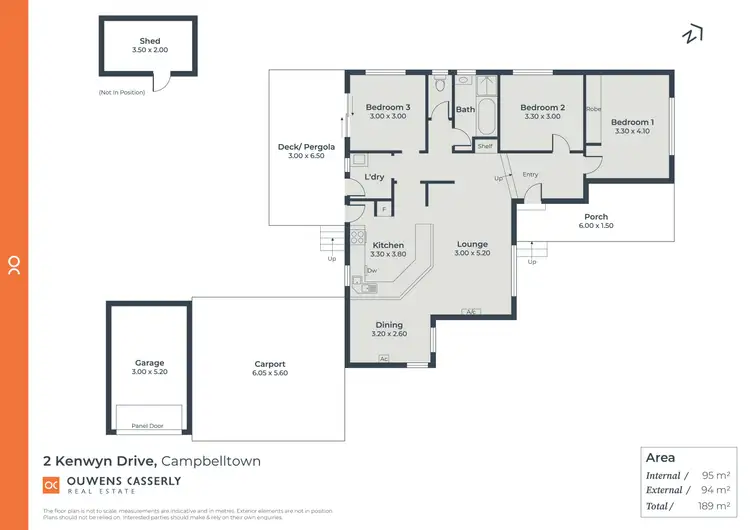 Floorplan of Homely house listing, 2 Kenwyn Drive, Campbelltown SA 5074
