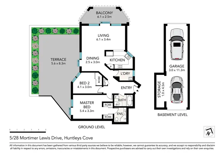 Floorplan of Homely apartment listing, 5/28 Mortimer Lewis Drive, Huntleys Cove NSW 2111