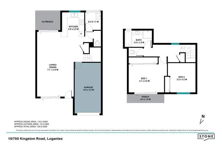 Floorplan of Homely townhouse listing, 15/698-700 Kingston Road, Loganlea QLD 4131