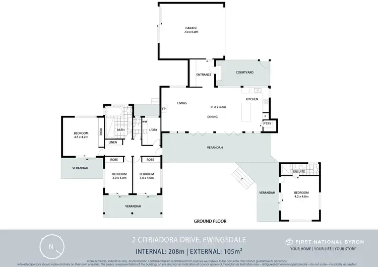 Floorplan of Homely house listing, 2 Citriadora Drive, Ewingsdale NSW 2481