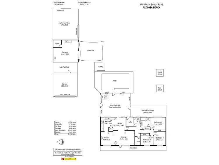 Floorplan of Homely rural property listing, 3708 Main South Road, Aldinga Beach SA 5173
