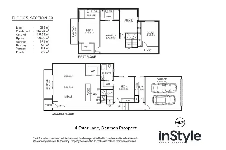 Floorplan of Homely apartment listing, 4 Ester Lane, Denman Prospect ACT 2611