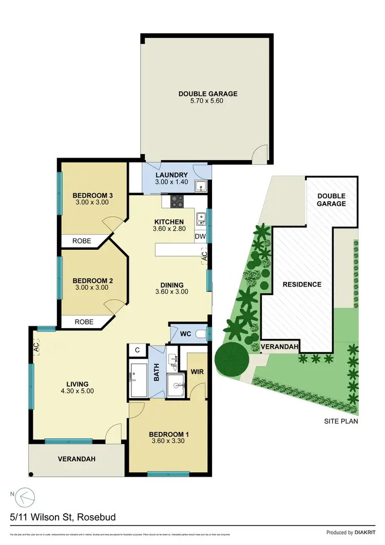 Floorplan of Homely unit listing, 5/11 Wilson Street, Rosebud VIC 3939