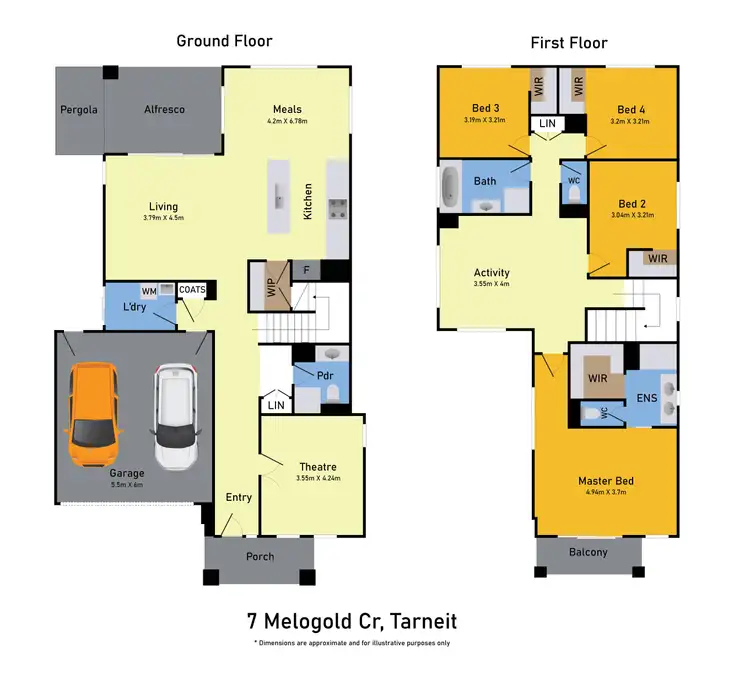 Floorplan of Homely house listing, 7 Melogold Crescent, Tarneit VIC 3029