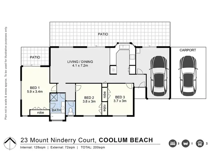Floorplan of Homely house listing, 23 Mount Ninderry Court, Coolum Beach QLD 4573