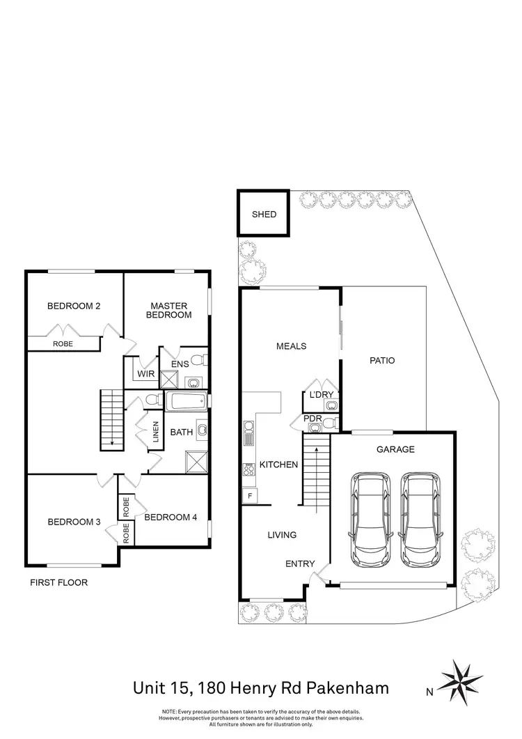 Floorplan of Homely townhouse listing, 15/180 Henry Road, Pakenham VIC 3810