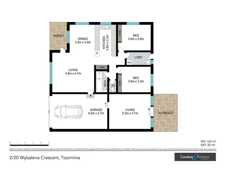 Floorplan of Homely villa listing, 2/20 Wybalena Crescent, Toormina NSW 2452