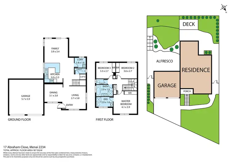 Floorplan of Homely house listing, 17 Abraham Close, Menai NSW 2234