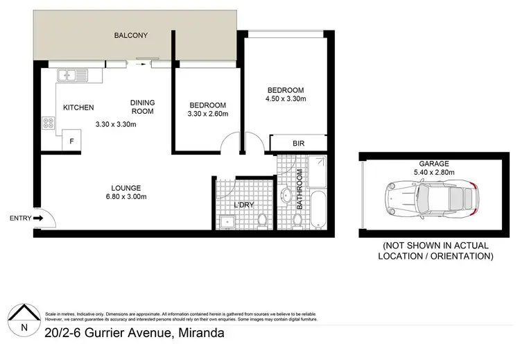 Floorplan of Homely apartment listing, 20/2-6 Gurrier Avenue, Miranda NSW 2228