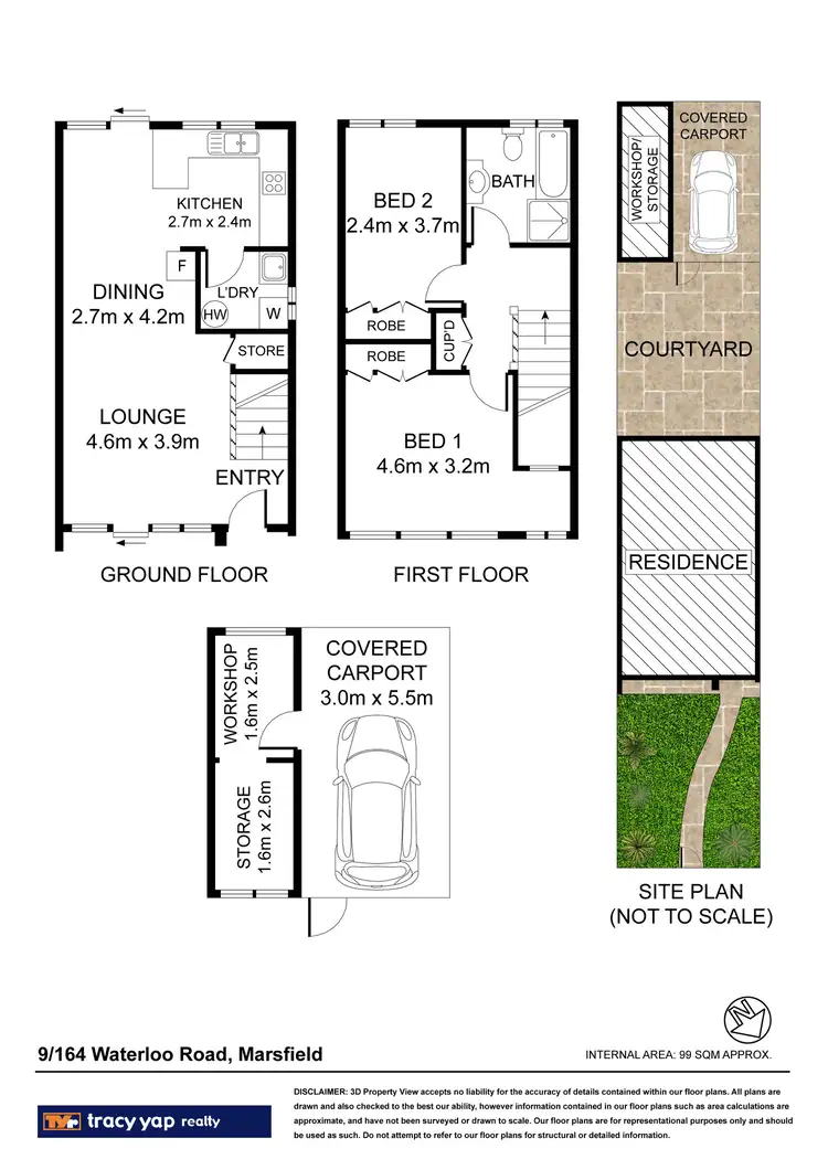 Floorplan of Homely townhouse listing, 9/164-168 Waterloo Road, Marsfield NSW 2122