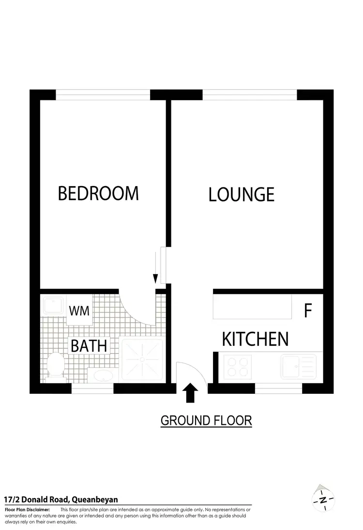 Floorplan of Homely unit listing, 17/2 Donald Road, Queanbeyan NSW 2620
