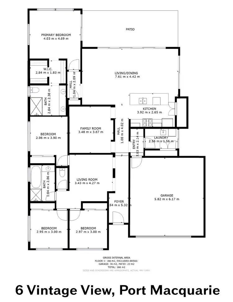 Floorplan of Homely house listing, 6 Vintage View, Port Macquarie NSW 2444