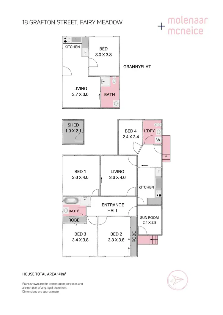 Floorplan of Homely house listing, 18 Grafton Street, Fairy Meadow NSW 2519
