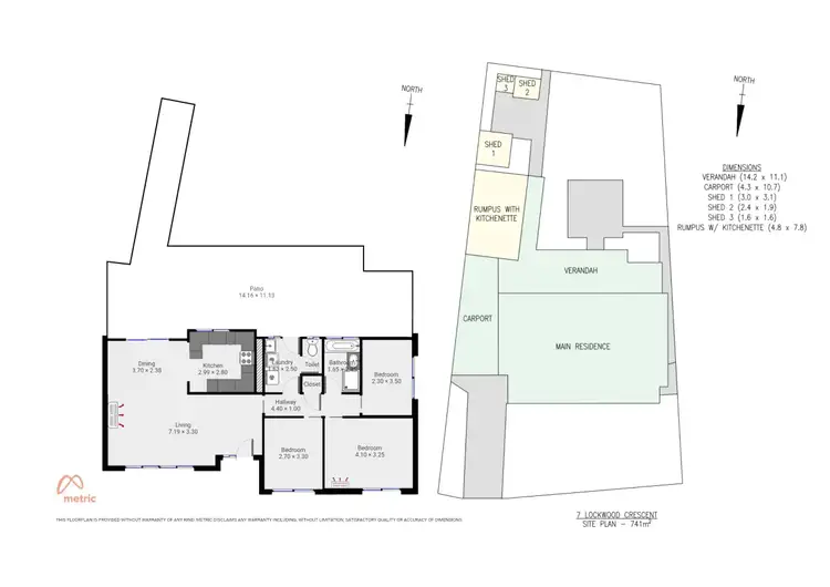 Floorplan of Homely house listing, 7 Lockwood Crescent, Whyalla Stuart SA 5608