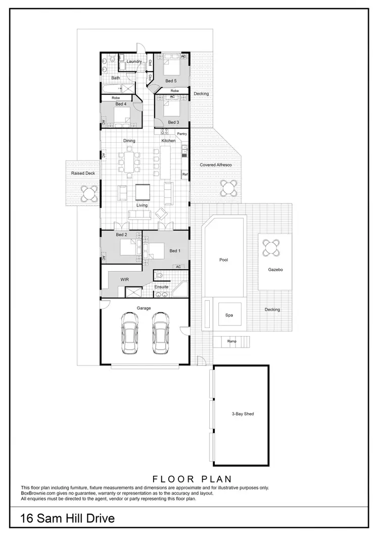 Floorplan of Homely house listing, 16 Sam Hill Drive, Woodwark QLD 4802