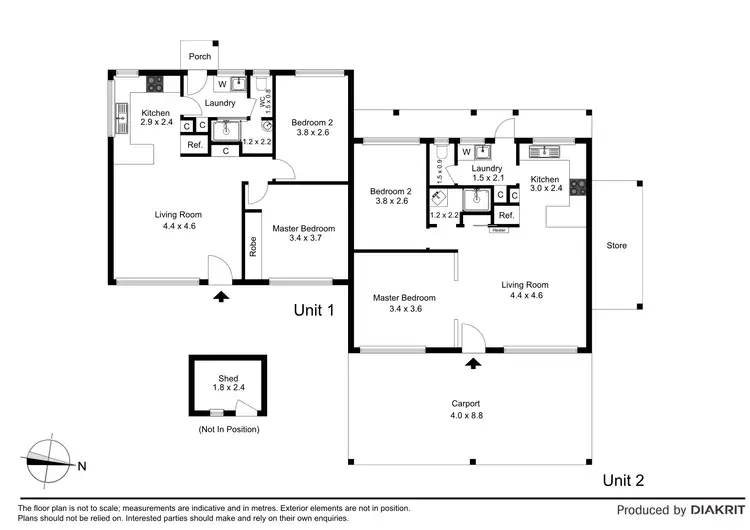 Floorplan of Homely unit listing, 12 Dalton Drive, Tyabb VIC 3913