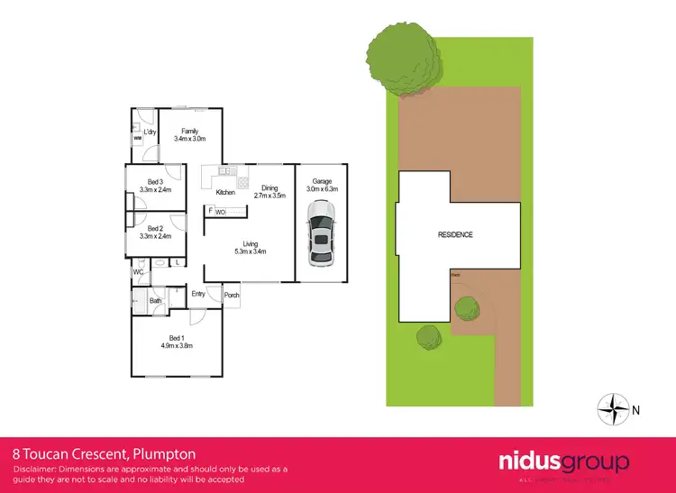 Floorplan of Homely house listing, 8 Toucan Crescent, Plumpton NSW 2761
