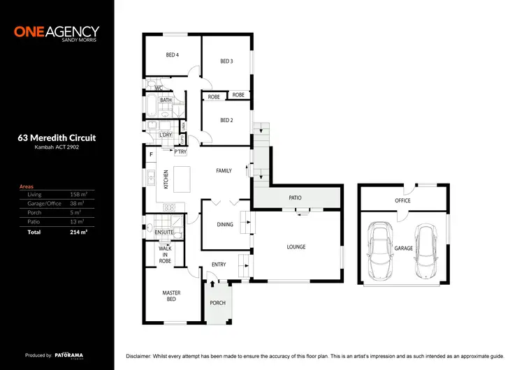 Floorplan of Homely house listing, 63 Meredith Circuit, Kambah ACT 2902
