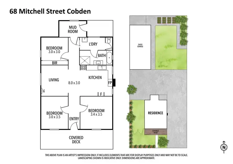 Floorplan of Homely house listing, 68 Mitchell Street, Cobden VIC 3266